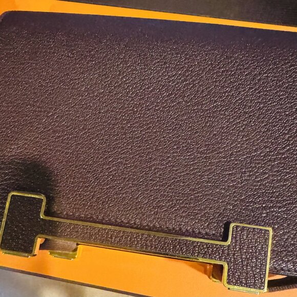 Hermes Geta Rouge Sellier Chevre Gold Hardware-Brand New - Picture 3 of 6